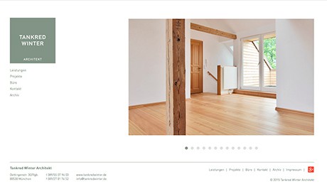 Redesign Website für ein Architekturbüro